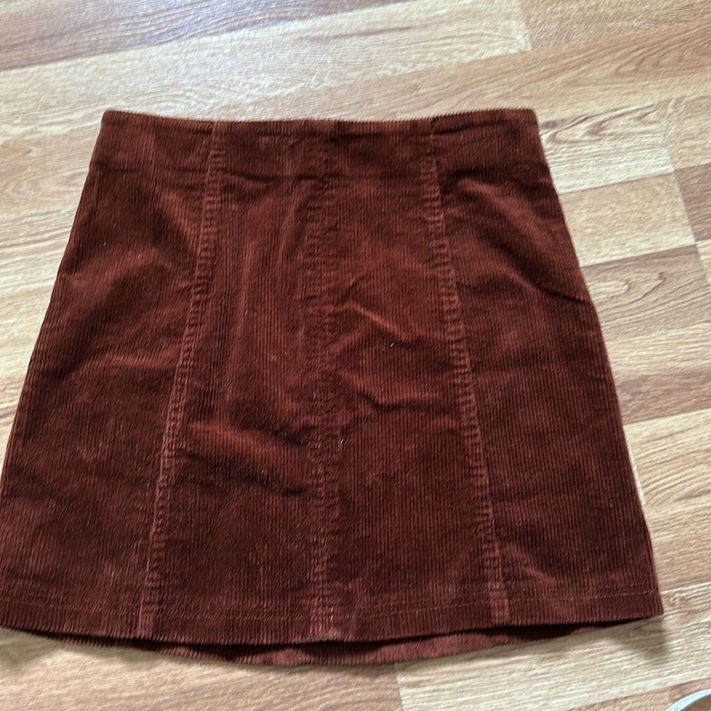 Francescas Mi Ami Corduroy Slim Stretch Mini Skirt Y2K Sz M